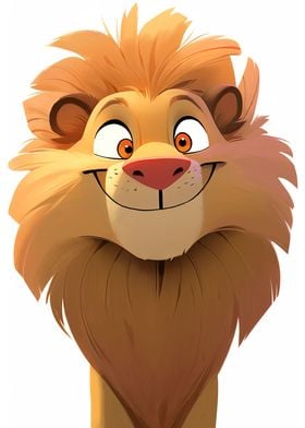 Cute Nursery Lion Poster