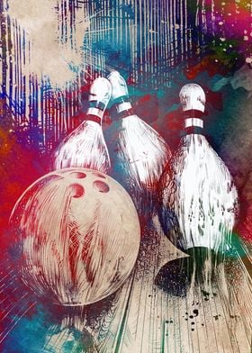 Bowling sport art