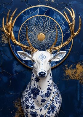 Porcelain Stag of Dawn