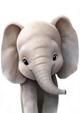 Cute Elephant Poster