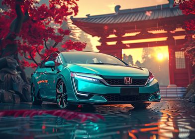 A Honda Clarity illustrati