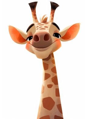 Cute Giraffe Poster