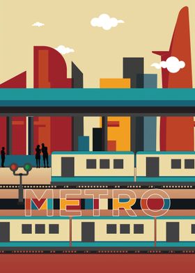 metro cityscape