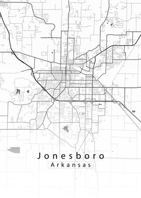 Jonesboro Arkansas Map