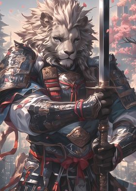 Samurai Lion Warrior