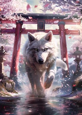 Wolf Spirit Sakura Torii