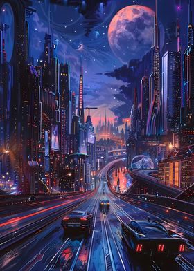 Cyberpunk City Streets