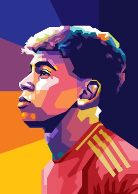 Lamine Yamal WPAP style