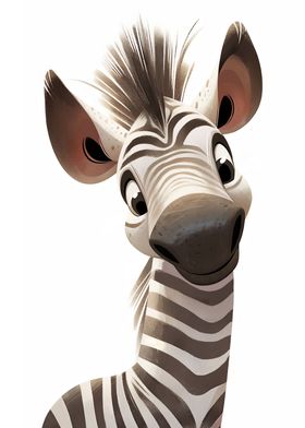 Cute Zebra Poster