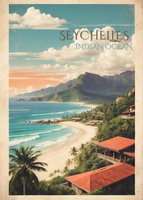 Seychelles Retro Art