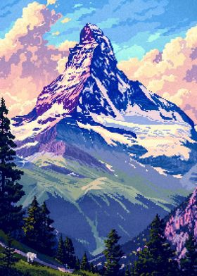 Matterhorn pixel art