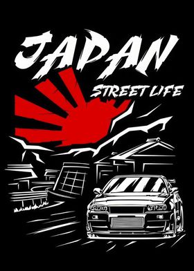 JDM car street