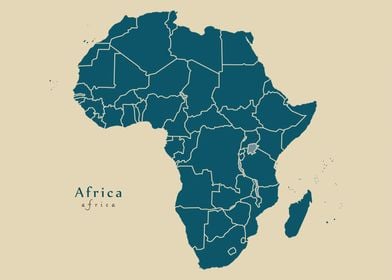 Africa with countries