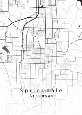 Springdale Arkansas Map