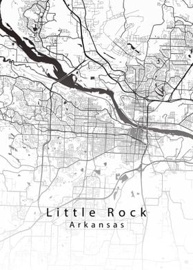 Little Rock Arkansas Map