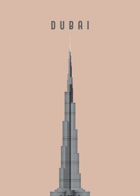 Dubai Travel Poster