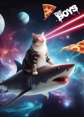 Laser Cat And shark