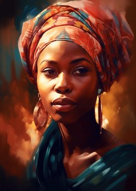 Vibrant African Portrait