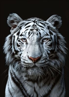 White Tiger With Blue Eyes