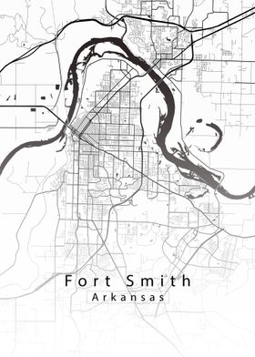 Fort Smith Arkansas Map