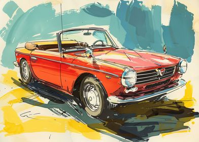 My Fiat 124 Spider graphic