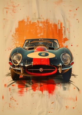 Vintage Racing Car Art