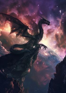 Space Dragon On The Edge