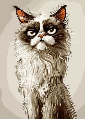 Ragdoll Cat Caricature