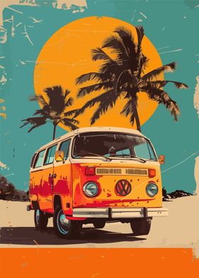 Volkswagen type 2 Pop Art