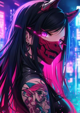 Neon Oni Cybergirl