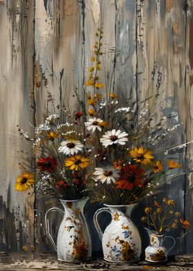 Wildflowers in Jugs