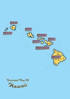 Map of Hawaii