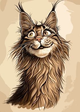 Maine Coon Caricature