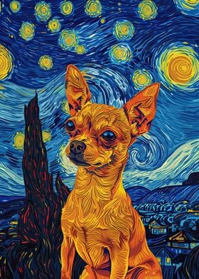 Starry Night Chihuahua