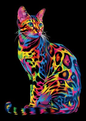 Bengal Cat Pop Art