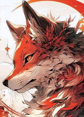 orange wolf