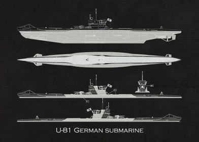 U81 German submarine