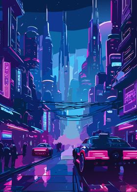 Cyberpunk Cityscape