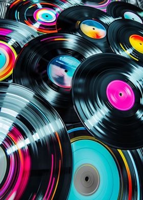 Colorful Vinyl Records