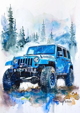 Ink Jeep Wrangler Rubicon