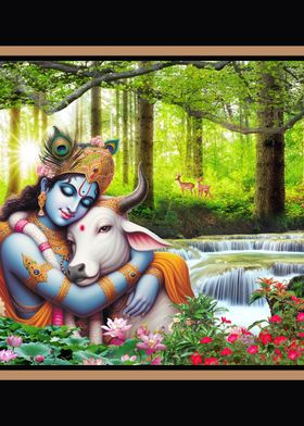 Krishna Loves Cow