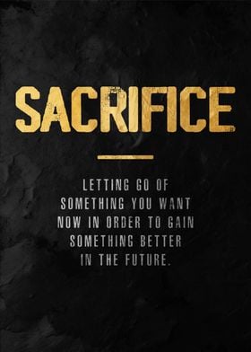 sacrifice