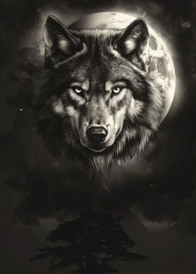 Full Moon Wolf