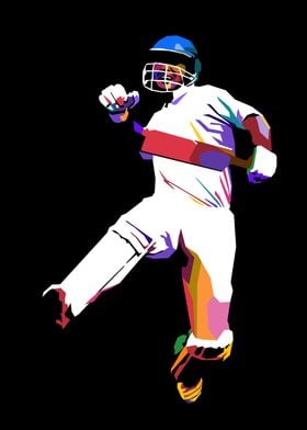 Cricket Pop Art