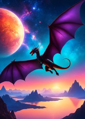 Dragon at sunrise