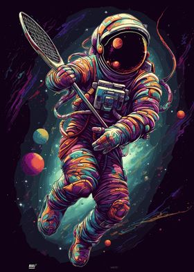 Badminton Space Astronaut