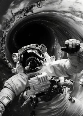 Astronaut Taking a Selfie