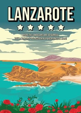 Funny Lanzarote Travel Art