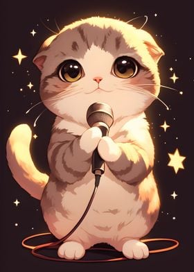 Cute Cat Singer