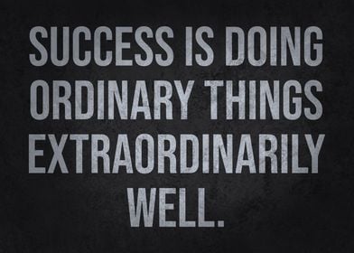 Success vs Extraordinary